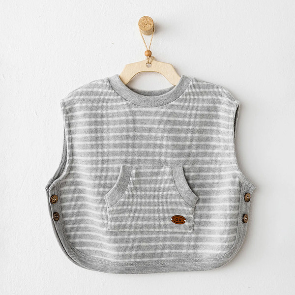 Andywawa AC26214 Casual Yelek Grey