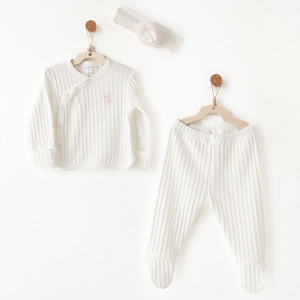 Andywawa AC26512 Summer Time Zıbın Takım Ekru