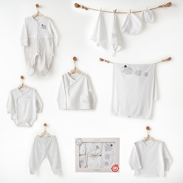 Andywawa AC26581 Hello Elephant 10Lu Hastane Çıkışı White