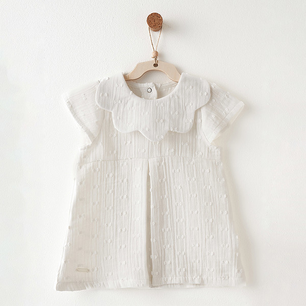 Andywawa AC26644 Baby Chic Elbise Ekru