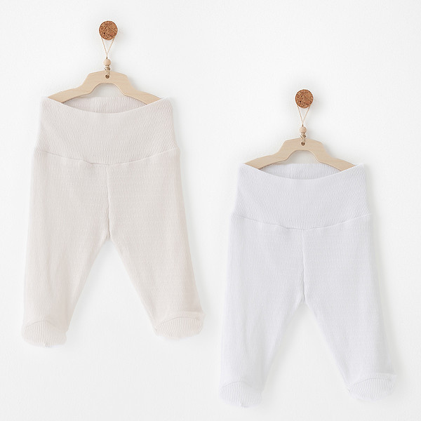 Andywawa AC26764 Special Modal 2Li Pantolon Ecru White