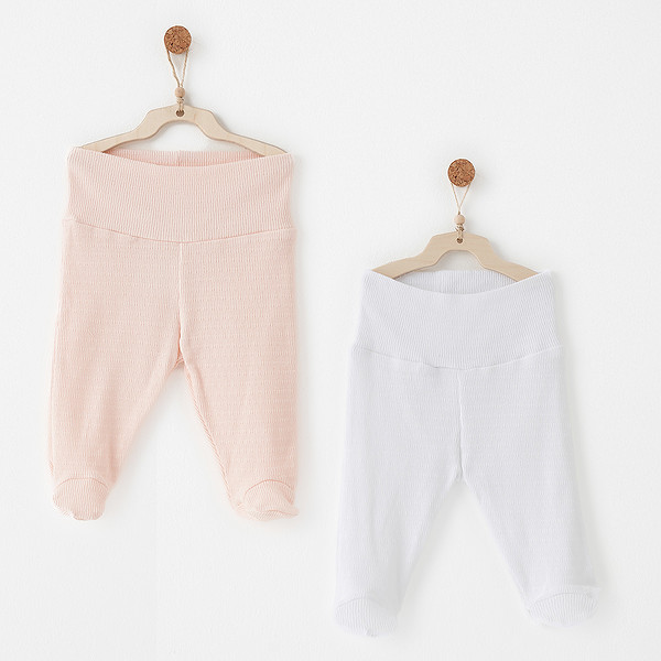 Andywawa AC26764 Special Modal 2Li Pantolon Pink White