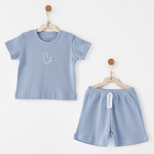 Andywawa AC26771 Jacquard Special Modal 2Li Takım Blue