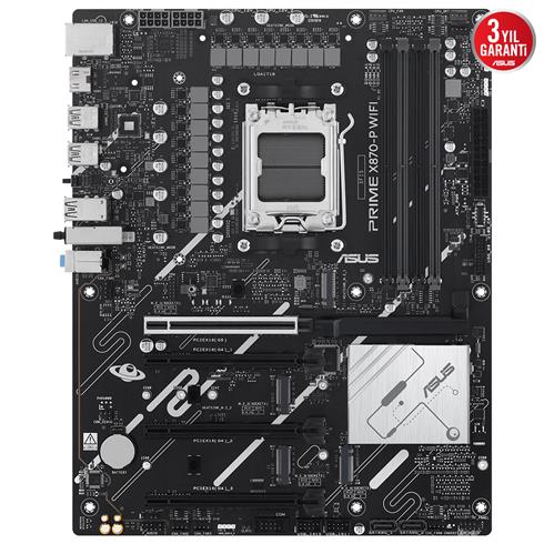 Asus Prıme X870-P Wıfı Ddr5 8000Mhz 1Xhdmı 2Xusb4 4XM.2 Atx AM5 (Amd AM5 9000/8000/7000 Serileri İle Uyumlu)
