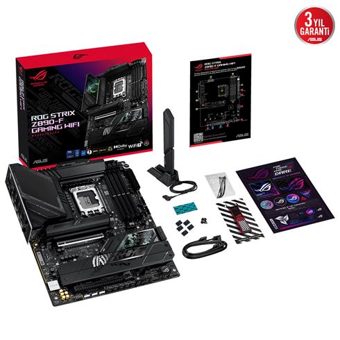 Asus Rog Strıx Z890-F Gamıng Wıfı Ddr5 8600MT/S 1Xhdmı 1Xdp 2Xusb Type-C 5XM.2 Atx 1851P(Intel Ultra Processors Serıes2)