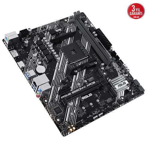 Asus Prıme B550M-K Argb Ddr4 5100Mhz 1Xhdmı 1Xdp 2XM.2 Usb 3.2 Matx AM4 (Amd AM4 5000/4000 G/3000 Serisi İle Uyumlu)