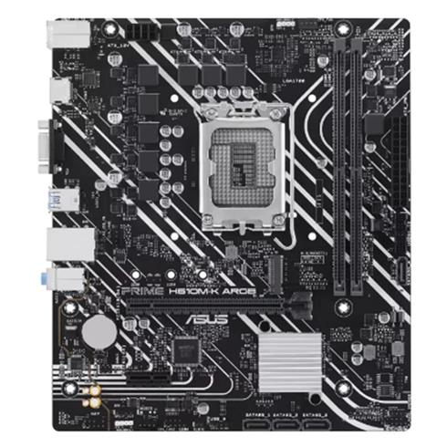 Asus Prıme H610M-K Argb Ddr5 5600Mhz 1Xvga 1Xhdmı 1XM.2 Usb 3.2 Matx 1700P (12. / 13. VE 14. Nesil İşlemci Uyumlu)