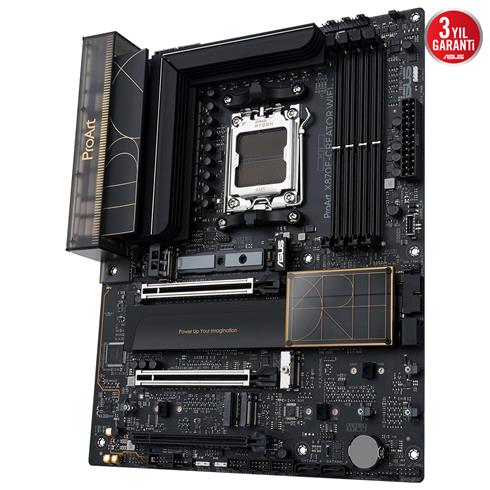 Asus Proart X870E-Creator Wıfı Ddr5 8000MT/S 1Xhdmı Type-C 4XM.2 Atx AM5 (Amd AM5 9000/8000/7000 Serileri İle Uyumlu)