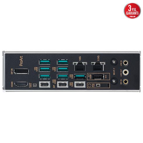 Asus Proart X870E-Creator Wıfı Ddr5 8000MT/S 1Xhdmı Type-C 4XM.2 Atx AM5 (Amd AM5 9000/8000/7000 Serileri İle Uyumlu)