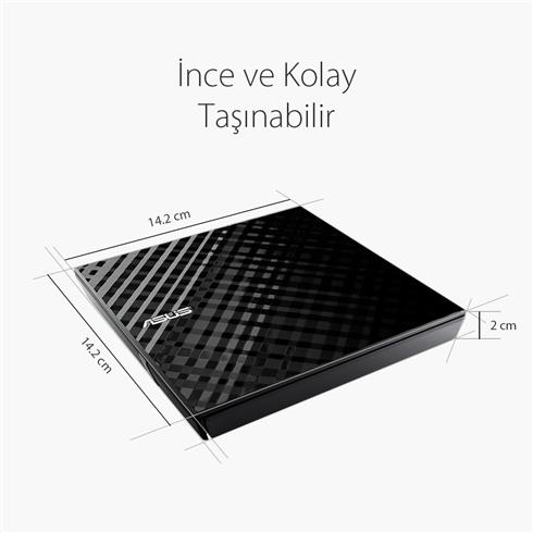Asus Sdrw-08D2S-U Lıte Usb2.0 Dvd- RW Harıcı Sıyah