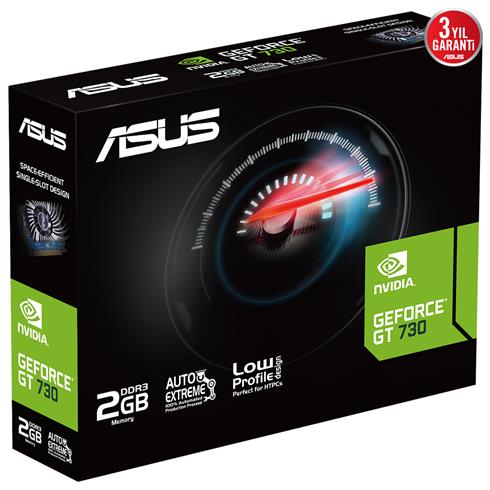 Asus Geforce GT730-2GD3-Brk-Evo 2GB Ddr3 64Bıt 1Xvga 1Xhdmı 1Xdvı Ekran Kartı