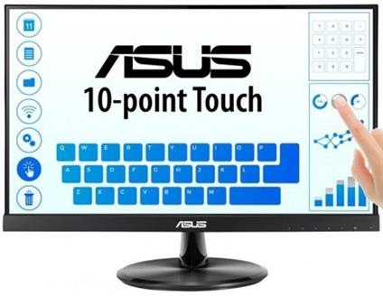 21.5 Asus VT229H Ips 5MS 60Mhz 1Xvga 1Xhdmı Fhd 1920X1080 Hoparlör Çerçevesiz Düşük Mavi Işık Dokunmatik Ekran Vesa