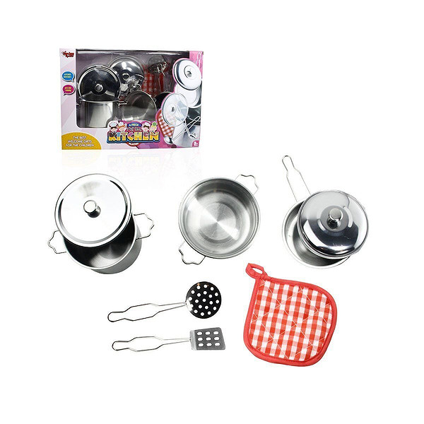 Atf-1818-A 8 Parça Çelik Tencere Tava Set