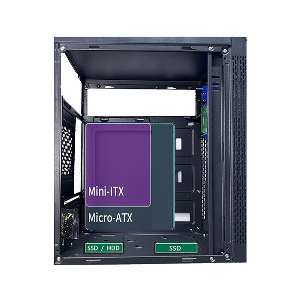 Aztech Aztb02600 Tıtan 600W Siyah Usb 2.0 Micro Atx Kasa