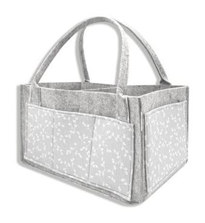 Babyjem Keçe Anne Bebek Bakım Çantası 772 Gri Çiçek