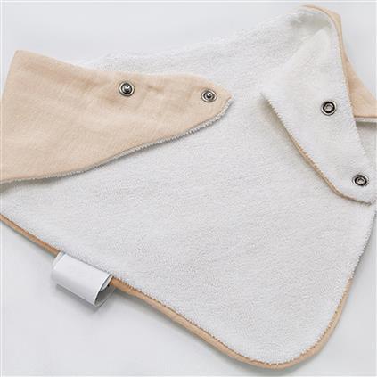 Babyjem Ahşap Diş Kaşıyıcılı Bürümcük Müslin Önlük 736 Somon