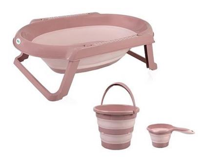 Babyjem Katlanır Banyo 3'Lü Küvet Seti 765 Somon