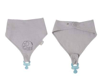 Babyjem Emzik Askılı Müslin Önlük 837 Gri