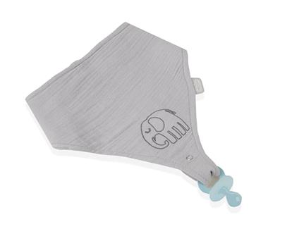 Babyjem Emzik Askılı Müslin Önlük 837 Gri