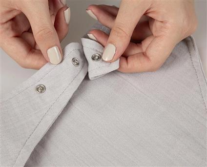 Babyjem Emzik Askılı Müslin Önlük 837 Gri