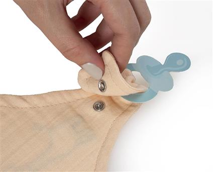 Babyjem Emzik Askılı Müslin Önlük 837 Somon