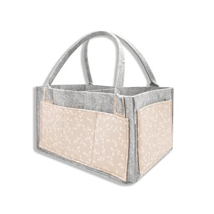 Babyjem Keçe Anne Bebek Bakım Çantası 772 Somon Çiçek