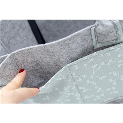 Babyjem Keçe Anne Bebek Bakım Çantası 772 Yeşil Çiçek