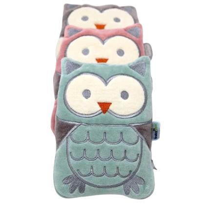 Babyjem Kiraz Çekirdekli Baykuş Kadife Gaz Yastığı 366 Gri Baykuş