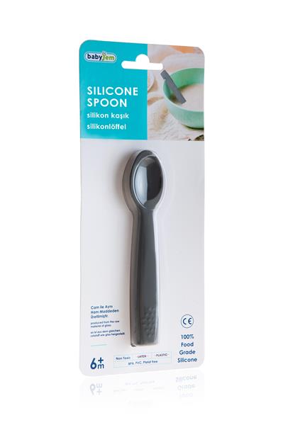 Babyjem Silikon Kaşık 759 Gri