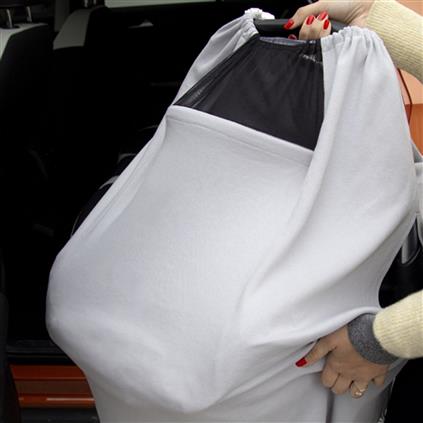 Babyjem Tül Pencereli Emzirme Önlüğü 735 Gri