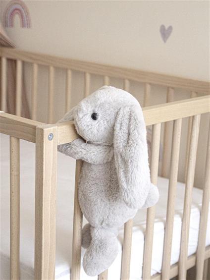 Babyjem Uyku Arkadaşım Oturabilen Tavşan 30 Cm 730 Gri