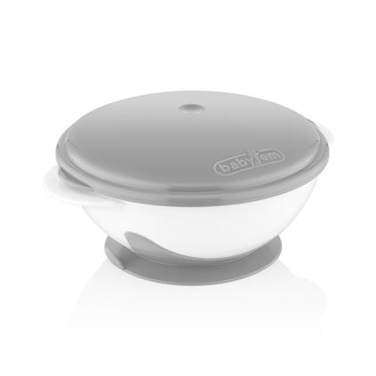 Babyjem Vakumlu Mama Tabağı 565 Gri