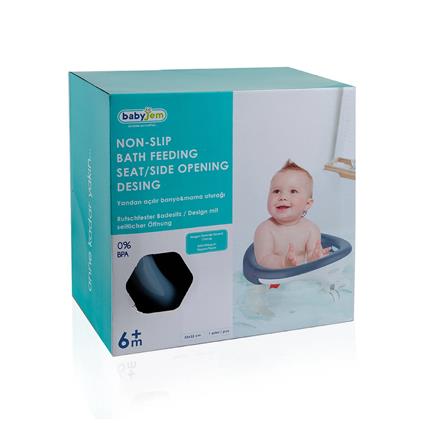 Babyjem Yandan Açılır Banyo & Mama Oturağı İndigo