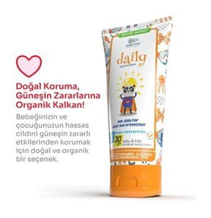 Babyton Bebek Ve Çocuklar İçin Günlük Güneş Koruyucu Krem 50 Ml