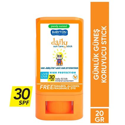 Babyton Bebek Ve Çocuklar İçin Günlük Güneş Koruyucu Stick 20 Gr