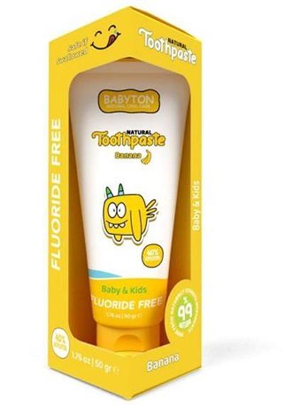 Babyton Organik Doğal Muz Aromalı Diş Macunu 50 Gr