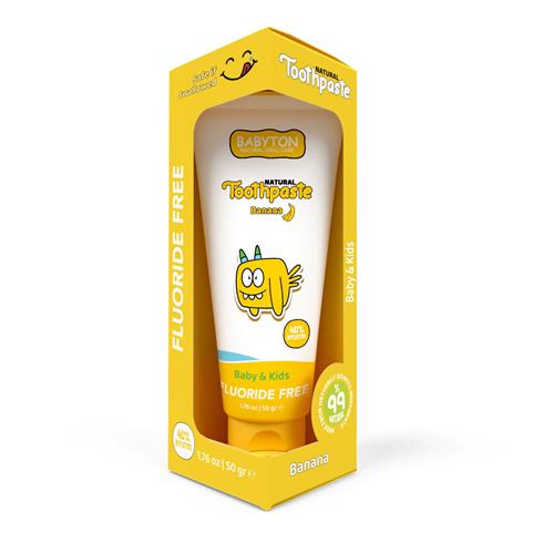 Babyton Organik Doğal Muz Aromalı Diş Macunu 50 Gr