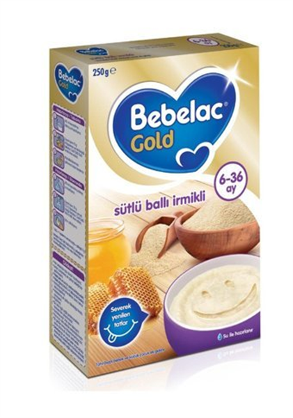 Bebelac Gold Sütlü Ballı İrmikli Kaşık Maması 250 Gr