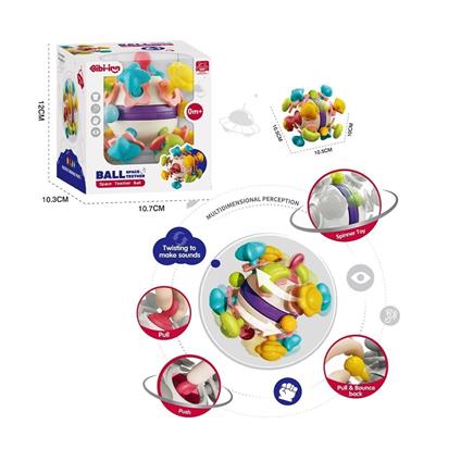 Bıb6034-Vardem 6 İn 1 Diş Kaşıyıcılı Bebek Topu