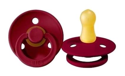 Bibs Colour Kauçuk Emzik 0-6 Ay Ruby