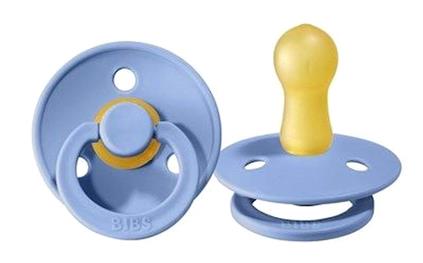 Bibs Colour Kauçuk Emzik 0-6 Ay Sky Blue