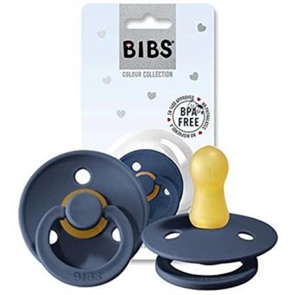 Bibs Colour Kauçuk Emzik 0-6 Ay Steel Blue