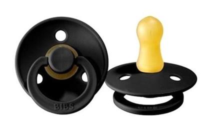 Bibs Colour Kauçuk Emzik 0-6 Ay Black