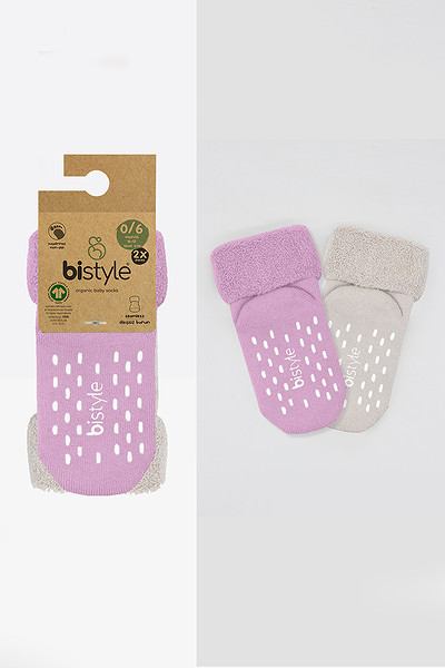 Bistyle 2Li Havlu Soket Kaymaz Basic Girl 10507 Gül Kurusu