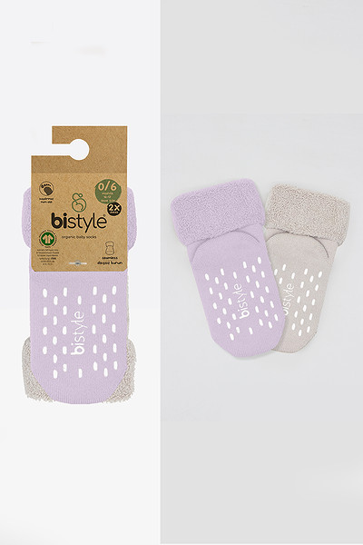 Bistyle 2Li Havlu Soket Kaymaz Basic Girl 10507 Lila