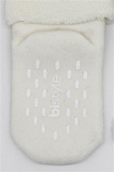 Bistyle 2'Li Havlu Soket Kaymaz Çorap 10504 İndigo Ekru