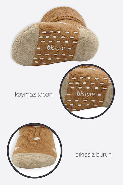 Bistyle 2Li Havlu Soket Kaymaz Point Boy 10506 Hardal