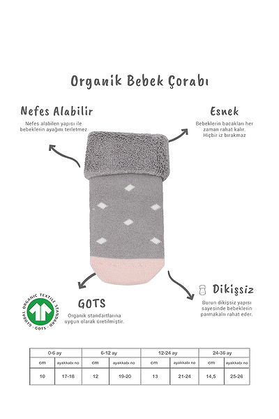 Bistyle 2Li Havlu Soket Kaymaz Point Girl 10505 Gri Pudra