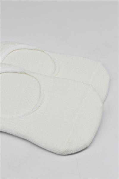 Bistyle 2'Li Penye Babet Silikonlu Basic Çorap 30104 Ekru Ekru