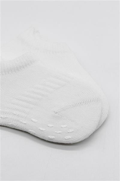 Bistyle 2'Li Sneakers Kaymaz Basic Penye Çorap 20103 Beyaz Beyaz